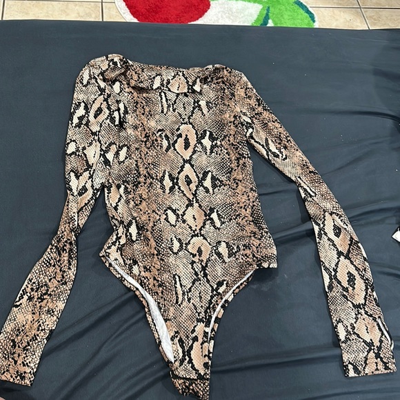 Tops - snakeskin bodysuit